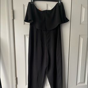 Strapless one piece jumpsuit